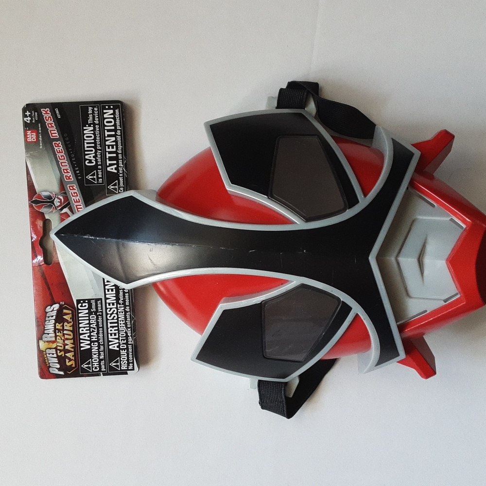 Power Rangers Samurai Battle Gear Mega Ranger Fire Mask Roleplay Toy NEW